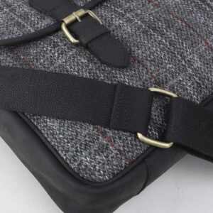 Grey Harris Tweed Briefcase