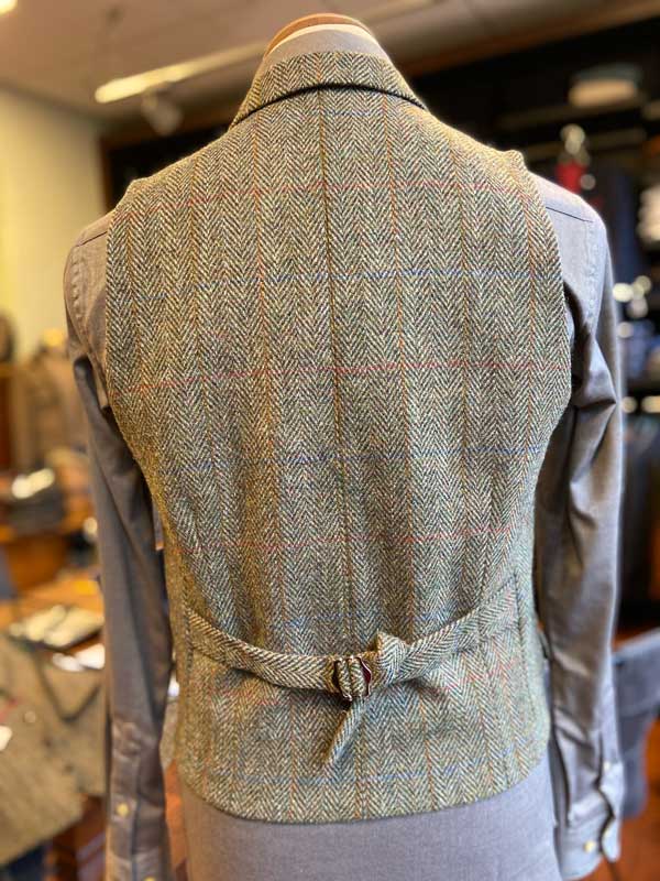 Harris Tweed Weste Grun 630