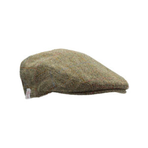 Flat Cap 630 Harris Tweed Groen overruit