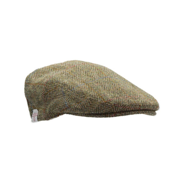 Flat Cap 630 Harris Tweed Groen overruit