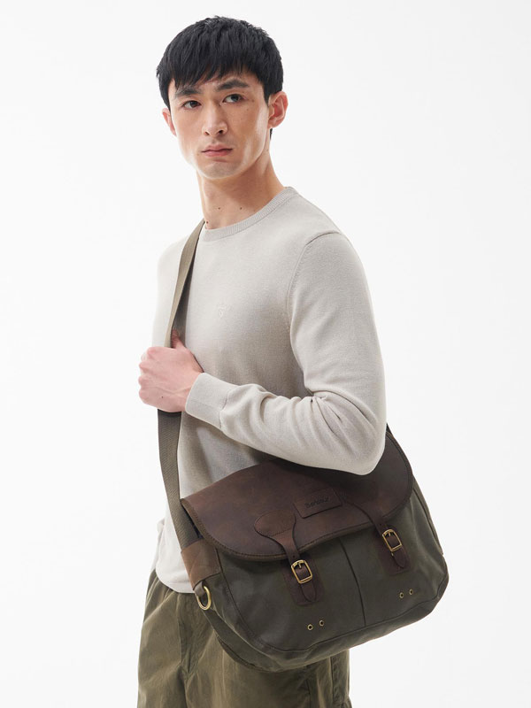 Barbour Tasche Wax Leather Tarras Olive