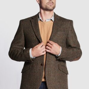 Harris Tweed Sakko, Patrick Jacket - Brown