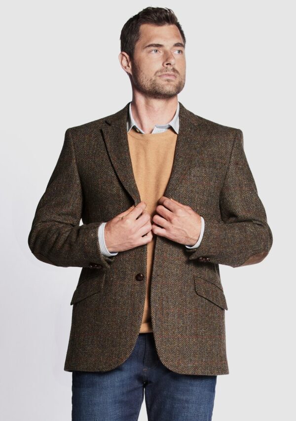 Harris Tweed Sakko, Patrick Jacket - Brown