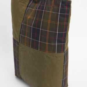 Barbour Tote Bag Transport Patchwork Olive