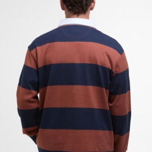 Barbour Rugby Polo Navy Rust