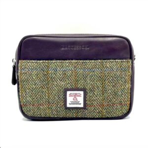 Harris Tweed Kameratasche in Country Green