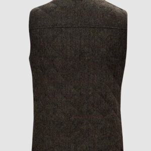 Harris Tweed Weste, Bodywarmer Braun