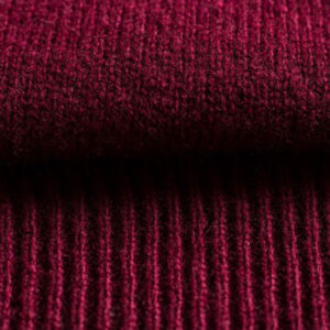 Alan Paine Lammwolle Pullover Rundhals Bordeaux