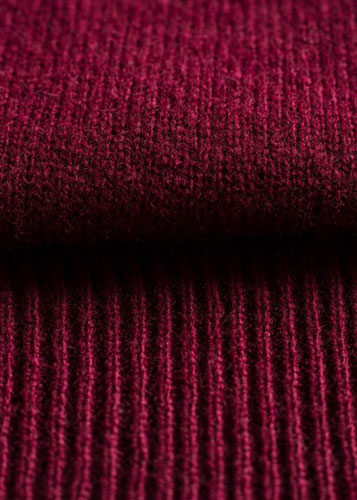 Alan Paine Lammwolle Pullover Rundhals Bordeaux