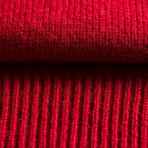 Alan Paine Lammwolle Pullover Rundhals Rot
