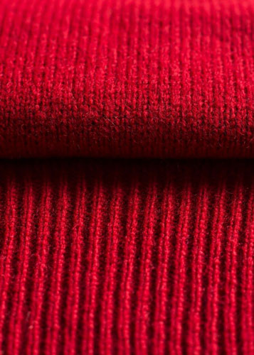 Alan Paine Lammwolle Pullover Rundhals Rot