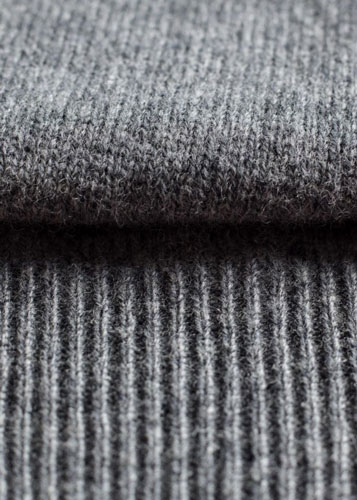 Alan Paine Lammwolle Pullover Rondhals Grau