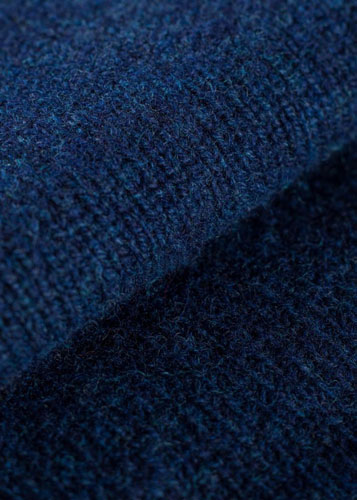 Alan Paine Lammwolle Pullover Rundhals Indigo