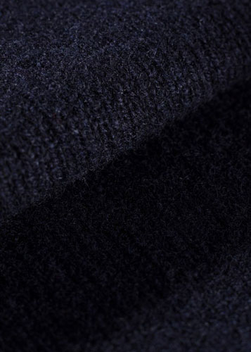 Alan Paine Lammwolle Pullover Rundhals Navy