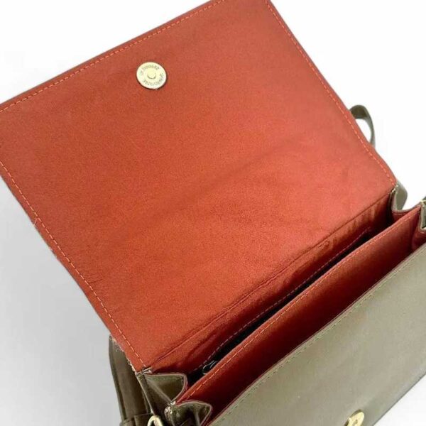 Harris Tweed Stepp-Schultertasche in Ahorn