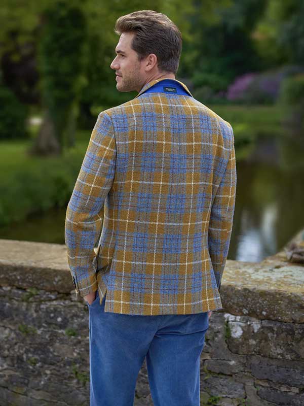 Harris Tweed Sakko ''London'' Im Amber Check