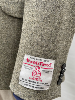 Harris Tweed Jacket Beige/grijs melange