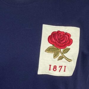 England Rugby 1871 T-shirt Navy Vintage Style