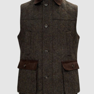 Harris Tweed Weste, Bodywarmer Braun