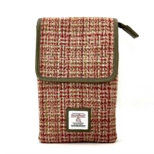 Harris Tweed Mini-Umhängetasche in Ahorn