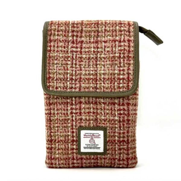 Harris Tweed Mini-Umhängetasche in Ahorn
