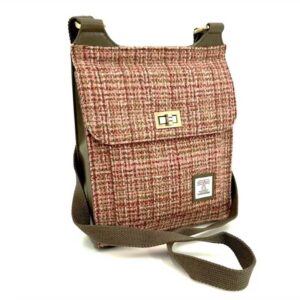 Harris Tweed Satchel Bag in Ahorn