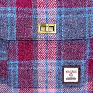 Harris Tweed Satchel Bag in Pastellrosa