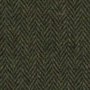 Harris Tweed Weste ''Wales'' In Green Island Herringbone