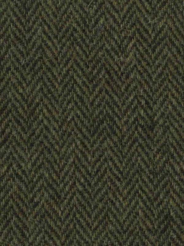 Harris Tweed Weste ''Wales'' In Green Island Herringbone