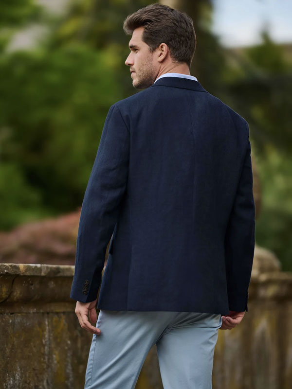 Wellington Leinen Sakko Navy