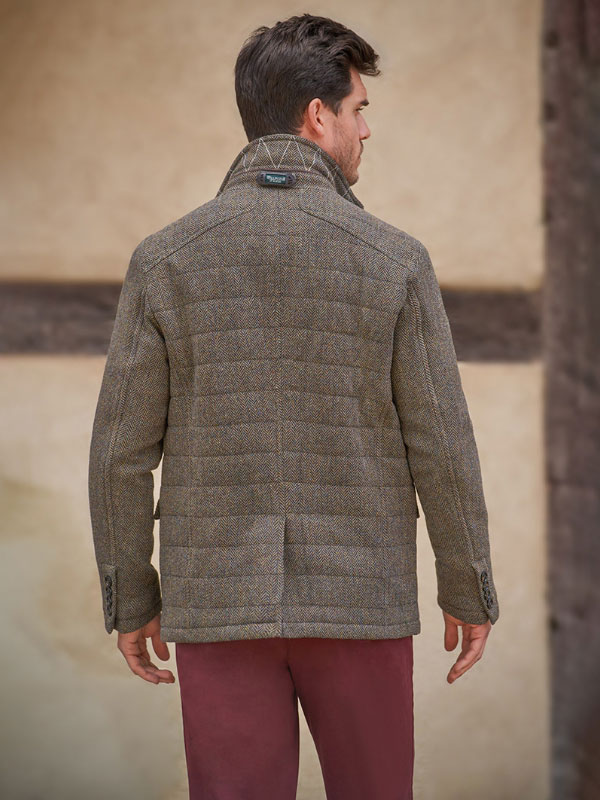 Herren Tweed Jacke ''Austria'' Jacke In Green Hill Tweed