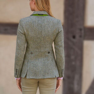 Harris Tweed Blazer ''Carola'' In Multi-Green Tweed