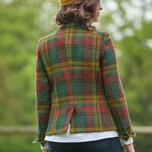 Harris Tweed Blazer ''Ava'' In Colorful Tartan