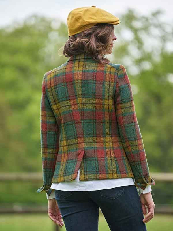 Harris Tweed Blazer ''Ava'' In Colorful Tartan