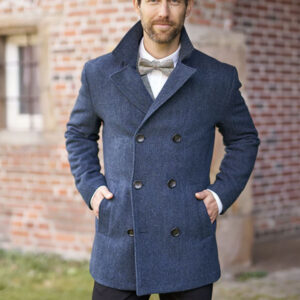 Herren Cabanjacke ''Seaberg" In Fischgrat Tweed