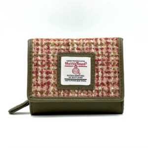 Harris Tweed Trifold Geldbörse, Ahorn