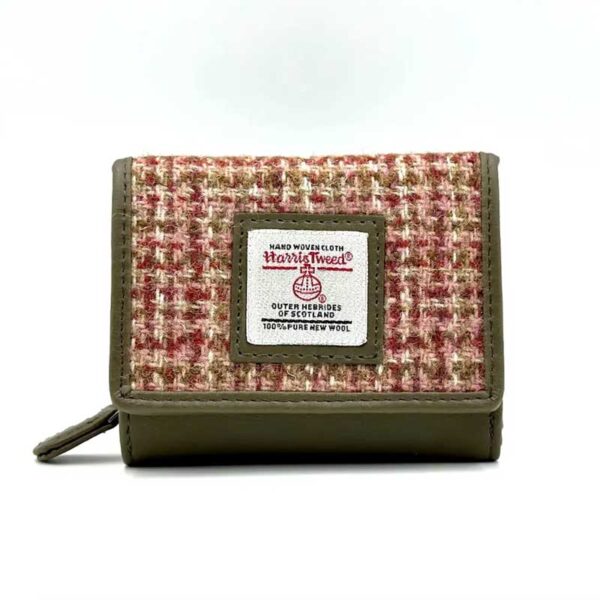 Harris Tweed Trifold Geldbörse, Ahorn