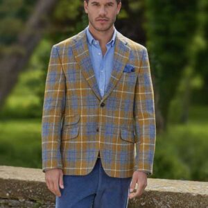 Harris Tweed Sakko ''London'' Im Amber Check