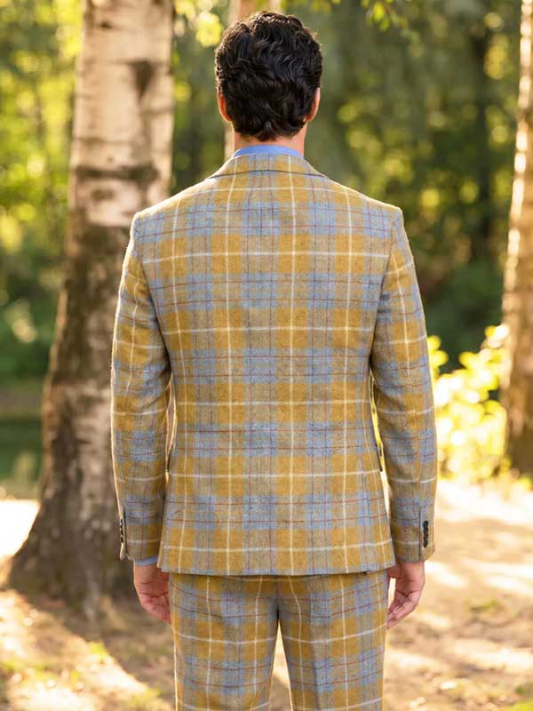 Harris Tweed Sakko ''London'' Im Amber Check
