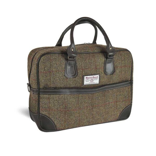 Harris Tweed Aktentasche Arran Mustard