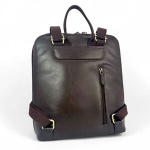 Harris Tweed Rucksack in Blau/Braun kariert