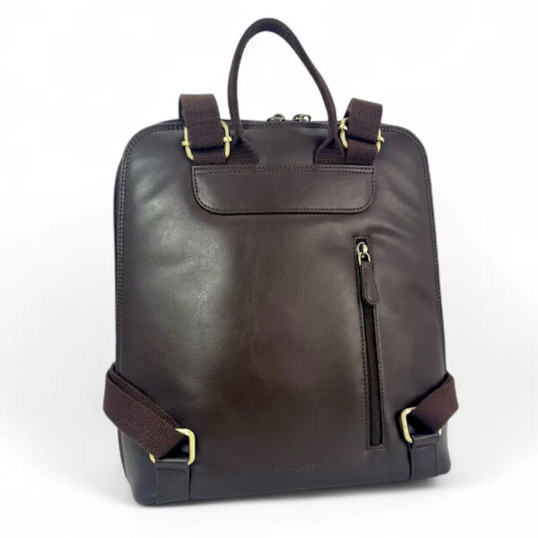 Harris Tweed Rucksack in Blau/Braun kariert