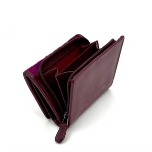 Harris Tweed Trifold Geldbörse, Lila-Karo