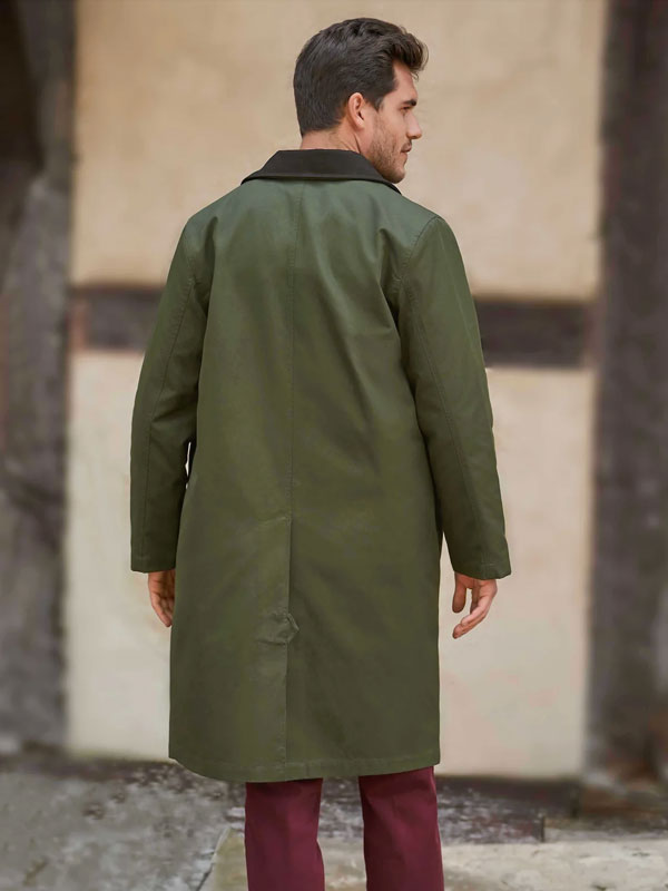 Herrenmantel ''Finchester All Season'' In Oliv Mit Heraustrennbarem Wollfutter