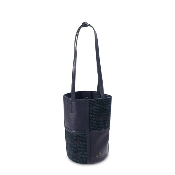 Harris Tweed Clutch, Modell Orlagh, Modell Islander, Modell Navy Over-Check