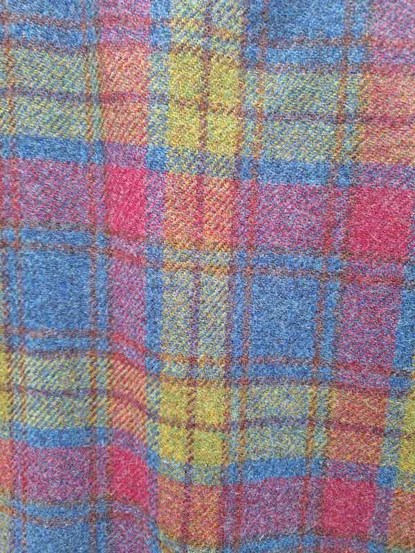 Bleistiftrock Aus Harris Tweed in Candy Check