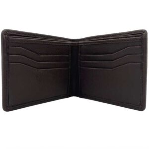 Harris Tweed Bifold Geldbörse in Blau-Braun kariert