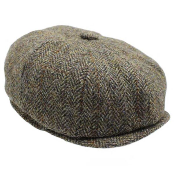 Harris Tweed 8-Piece Cap Brodick in Moorland