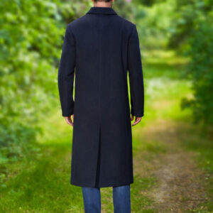 Langer Herrenmantel „Delchester“ Aus Woll-Kaschmir In Navy