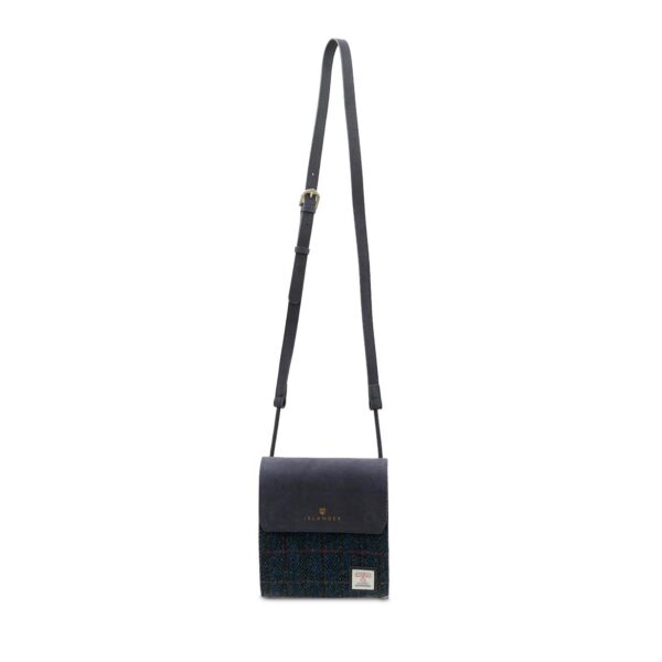 Harris Tweed Clutch, Modell Eilidh, Modell Islander, Modell Navy Over-Check
